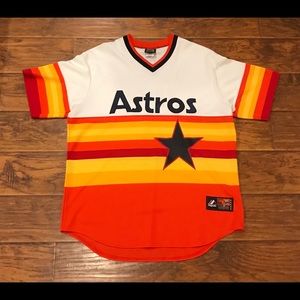 Houston Astros Bagwell Rainbow Cooperstown Jersey